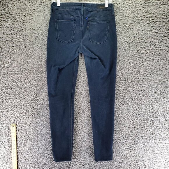 Levis Jeans Womens 4 Blue Stretch Denim Leggings Jeggings - Picture 1 of 9